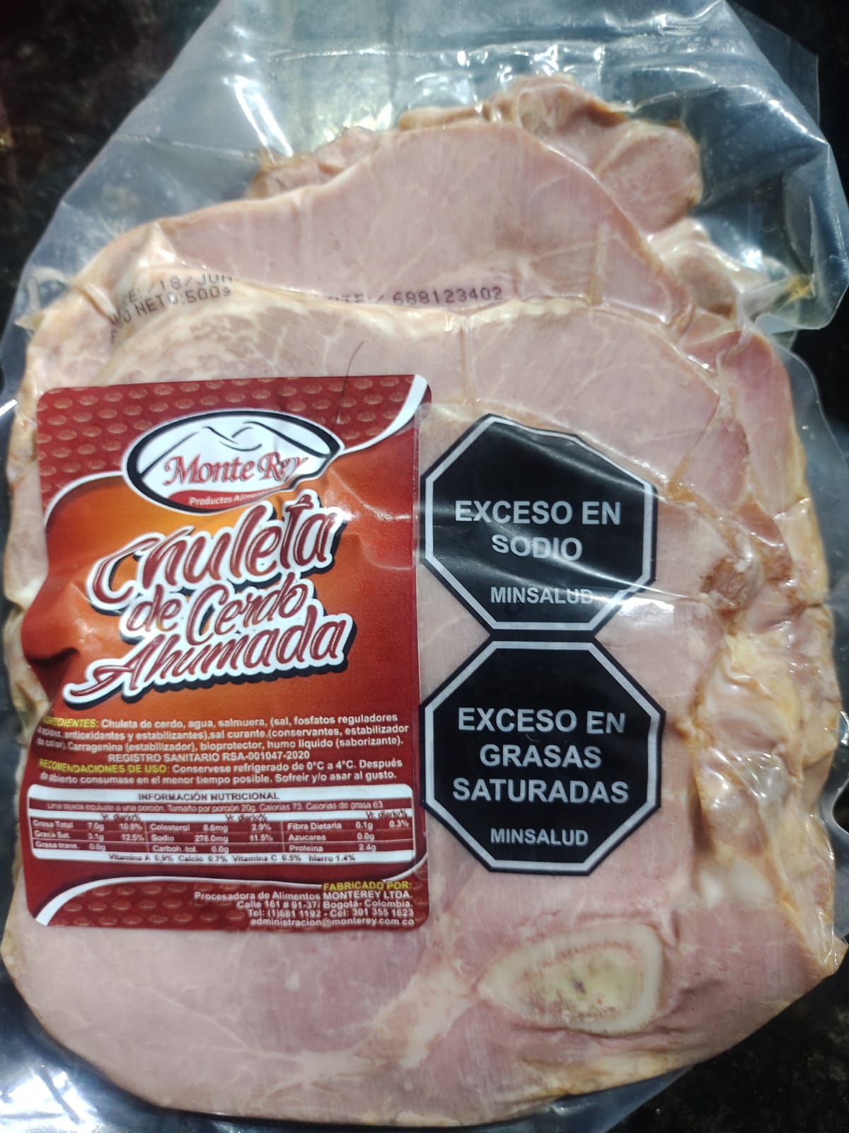 Chuleta de Cerdo Ahumada